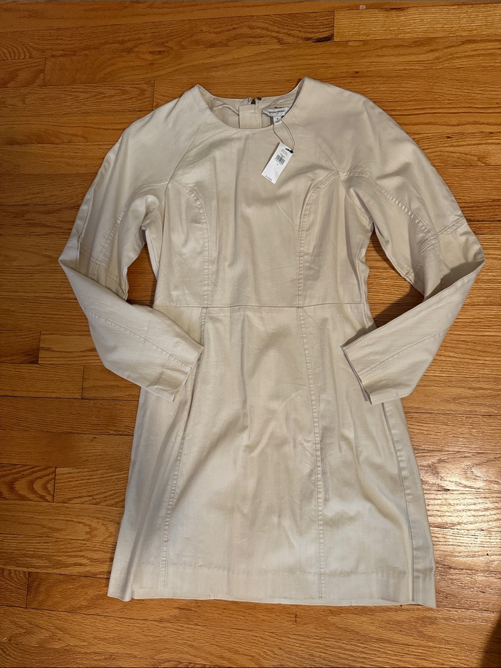 NWT banana republic outlet seamed long sleeve 100  % cotton denim mini dress 4